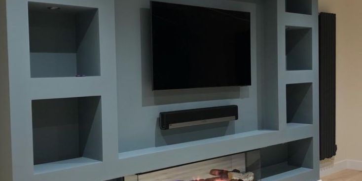 Bespoke media unit carpentry essex