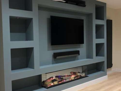 Bespoke media unit carpentry essex